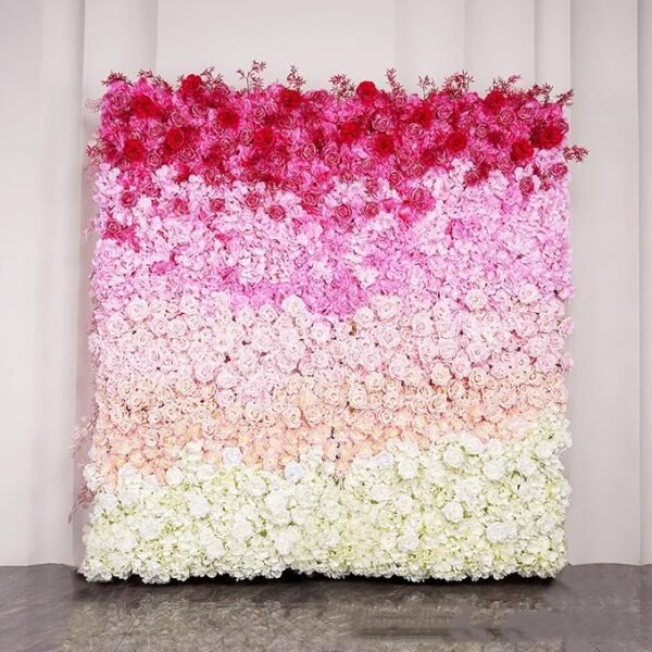 Pink and White Roses Backdrop