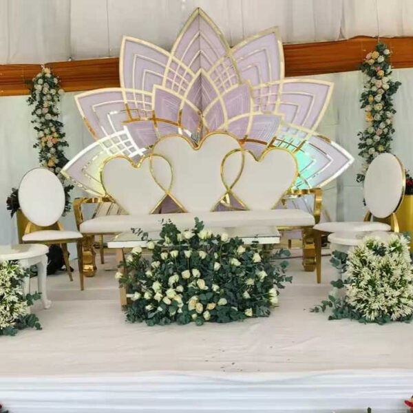 Bride Gold Groom Sofa Trimming chair - Image 3