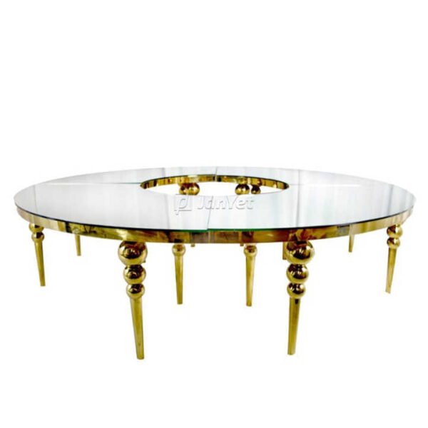 Banquet Serpentine Table Gold