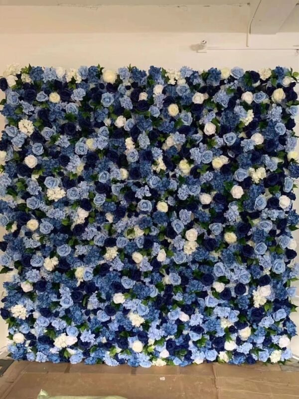 Green and white flower backdrop - Image 5